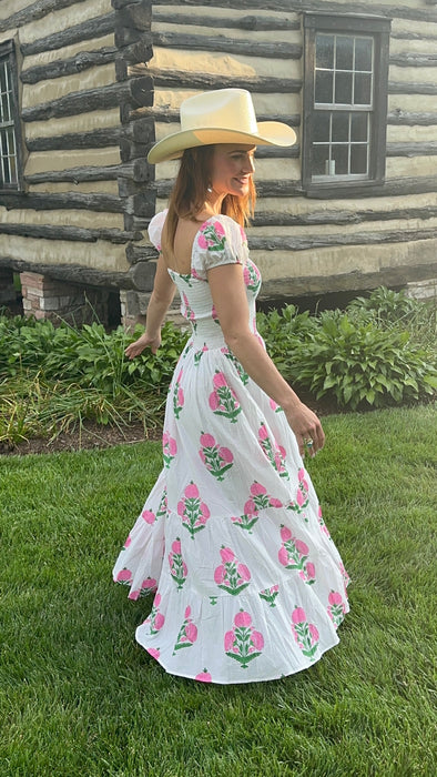 Coromandel Paradise Maxi Dress (Pink Poppy)